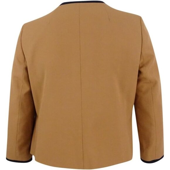 Nine West Women's Ponte Neck Jacket w/ Trimming Detail - Size 8 - Picture 3 of 16